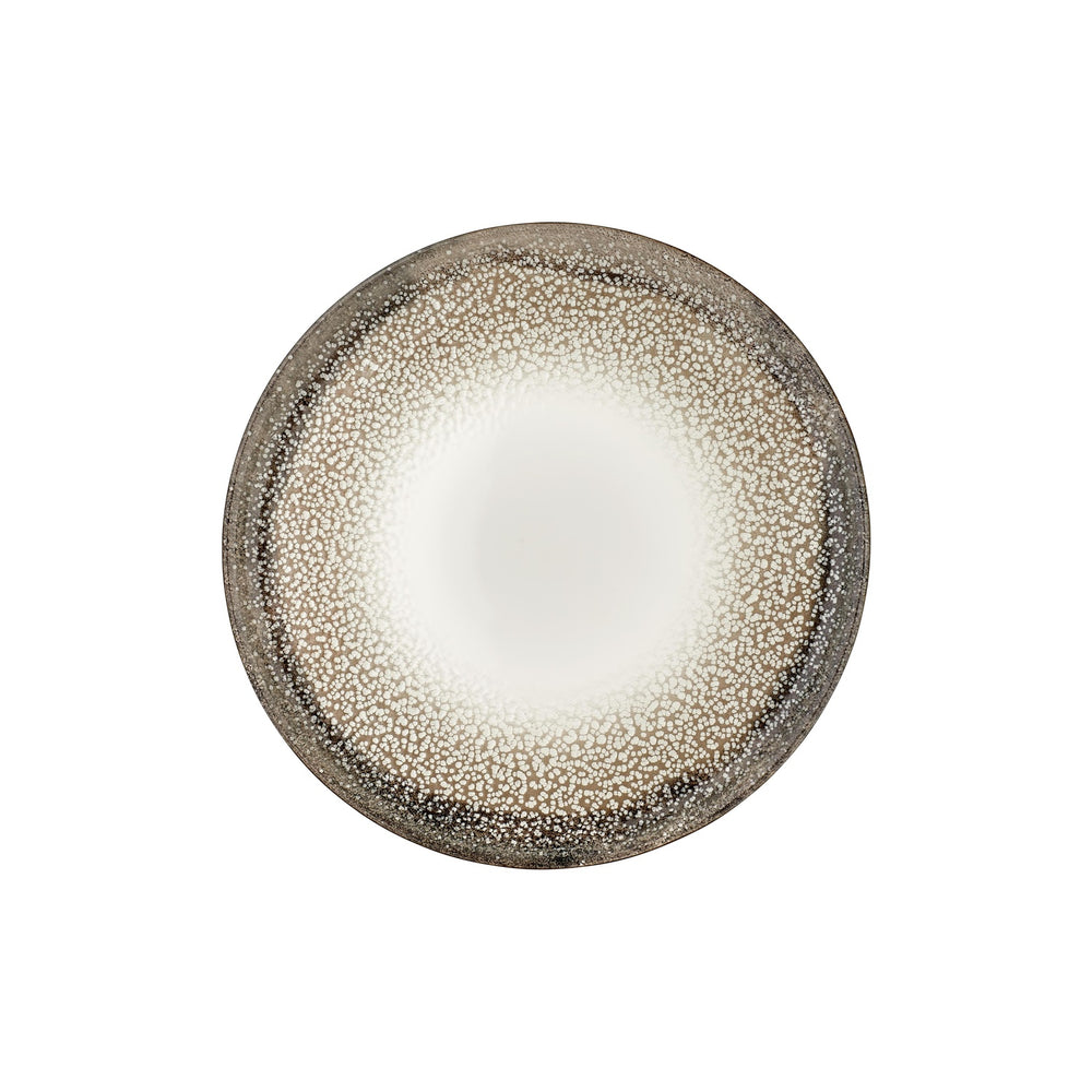 Spazio dia.12.5" x 12.5" Round Decorated Vitrified Pizza Plate