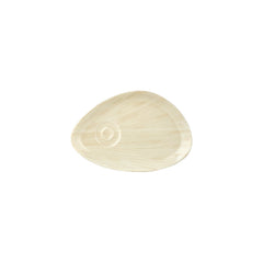 Island Velho 9.75" x 6.75" x h:0" Organic Beige Vitrified Saucer