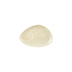Island Velho 9.75" x 6.75" x h:0" Organic Beige Vitrified Saucer