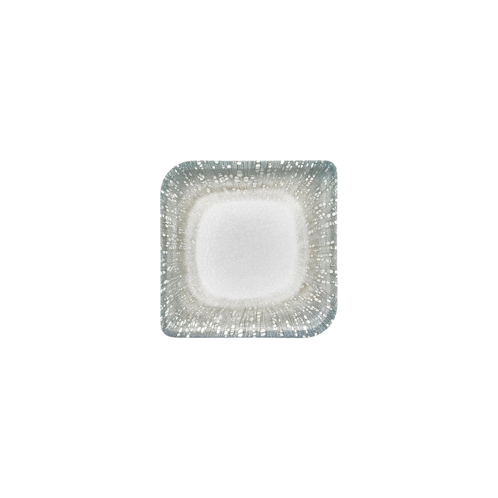 Vista 7.5" x 7.5" Square Green Vitrified Plate