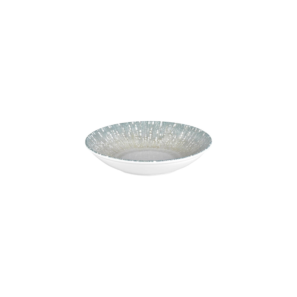 Vista dia.9" h:0" 34 oz. Round Green Vitrified Deep Plate