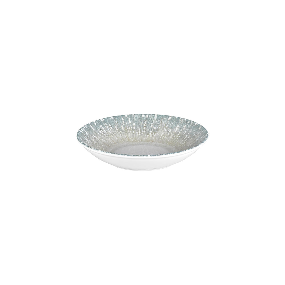 Vista dia.9.75" h:0" 44 oz. Round Green Vitrified Deep Plate