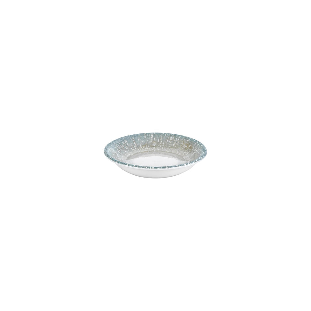 Vista dia.4.25" h:0" 3 oz. Round Green Vitrified Deep Plate
