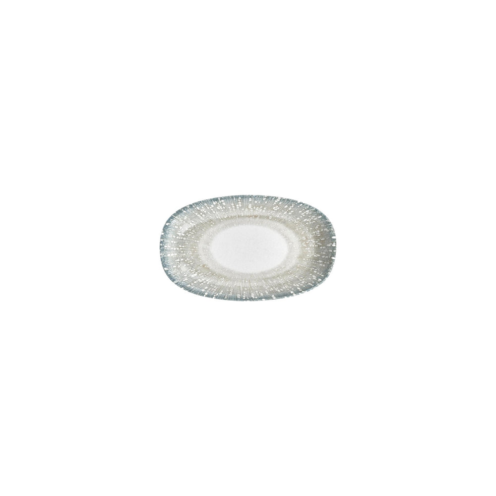 Vista 7.5" x 4.25" x h:0" Oval Green Vitrified Platter
