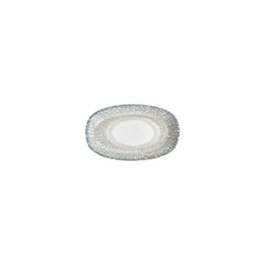 Vista 7.5" x 4.25" x h:0" Oval Green Vitrified Platter