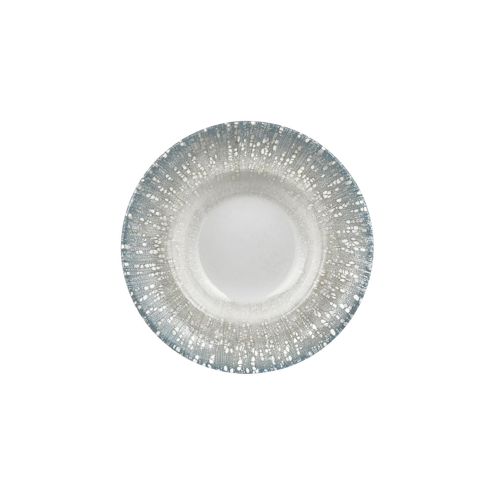 Vista dia.10.75" h:0" 17 oz. Round Green Vitrified Deep Plate