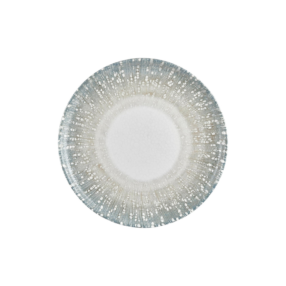 Vista dia.12.5" x 12.5" Round Green Vitrified Pizza Plate