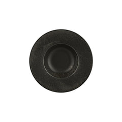 Vision dia.11" h:2.25" 16 oz. Round Black Vitrified Deep Plate
