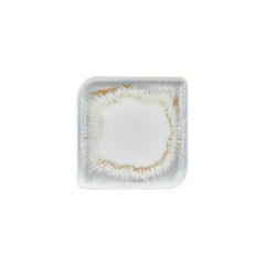 Wave 9" x 9" Square Blue Vitrified Plate