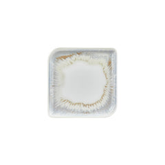 Wave 9" x 9" Square Blue Vitrified Plate