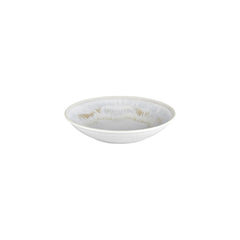 Wave dia.9.75" h:0" 44 oz. Round Blue Vitrified Deep Plate