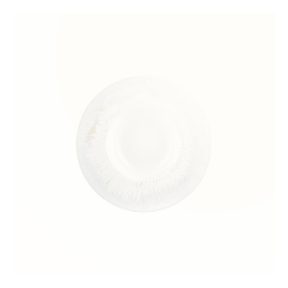 Wave dia.9.75" h:0" 14 oz. Round Blue Vitrified Deep Plate