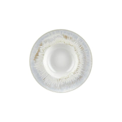Wave dia.11" h:0" 16 oz. Round Blue Vitrified Deep Plate
