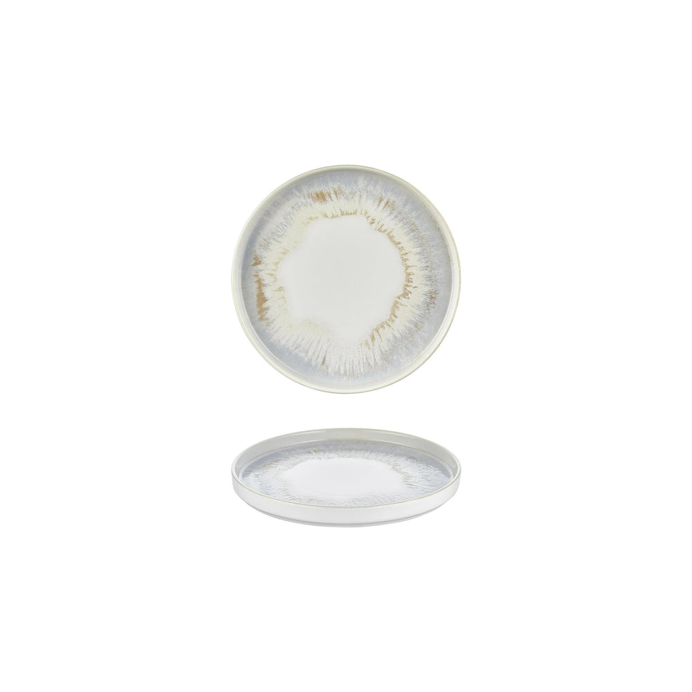 Wave dia.6.25" Round Blue Vitrified Plate