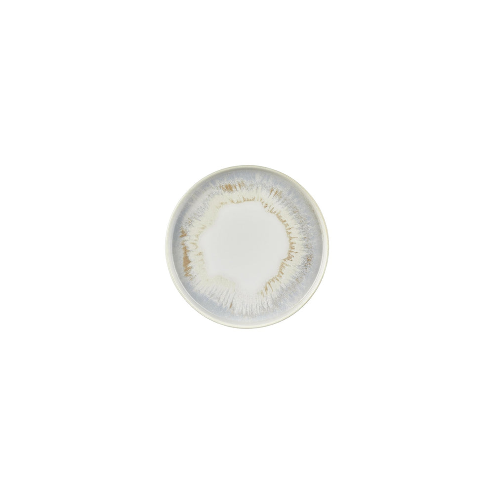 Wave dia.6.25" Round Blue Vitrified Plate