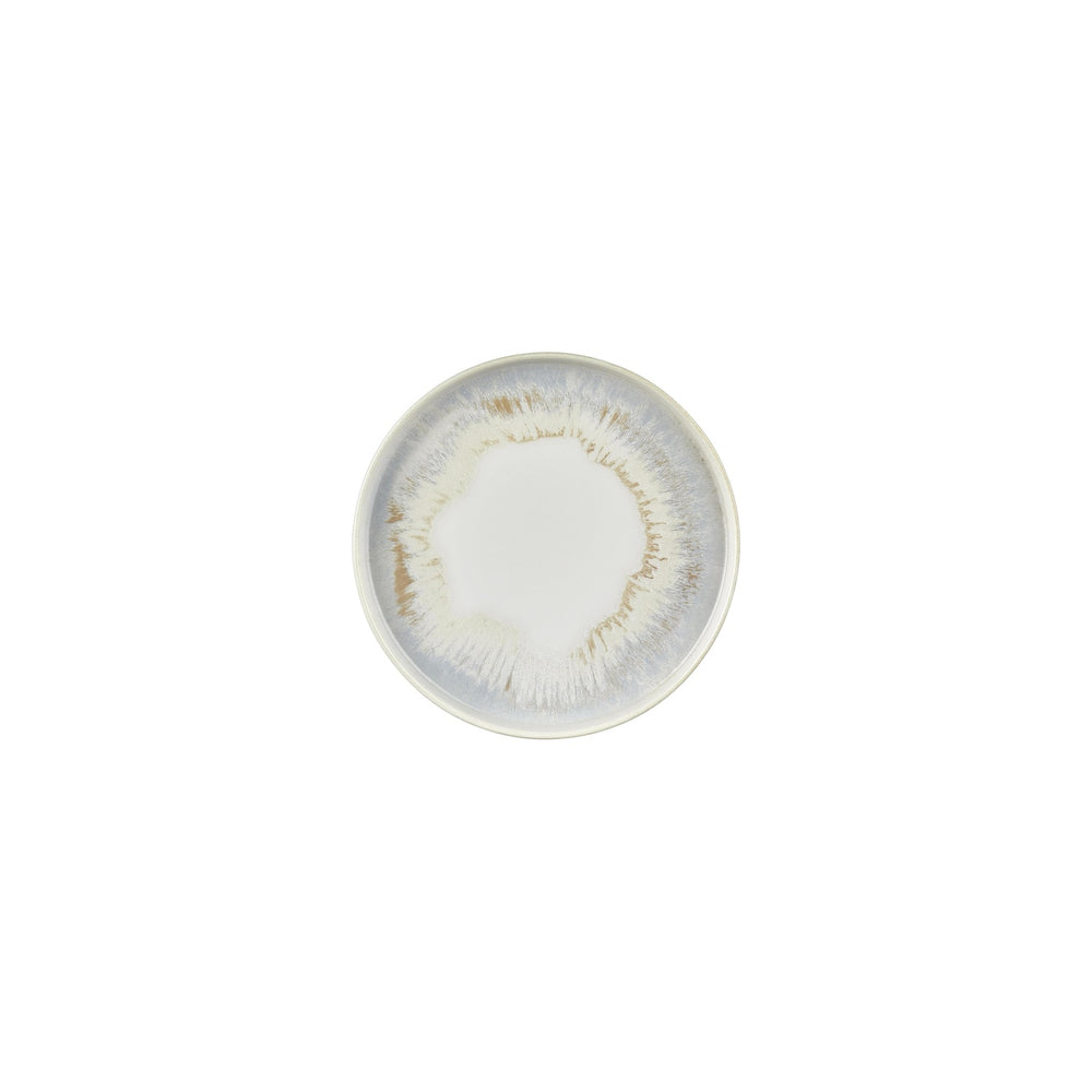 Wave dia.7.5" Round Blue Vitrified Plate