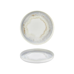 Wave dia.9.75" Round Blue Vitrified Plate