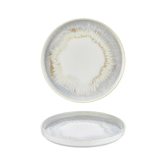 Wave dia.10.75" Round Blue Vitrified Plate