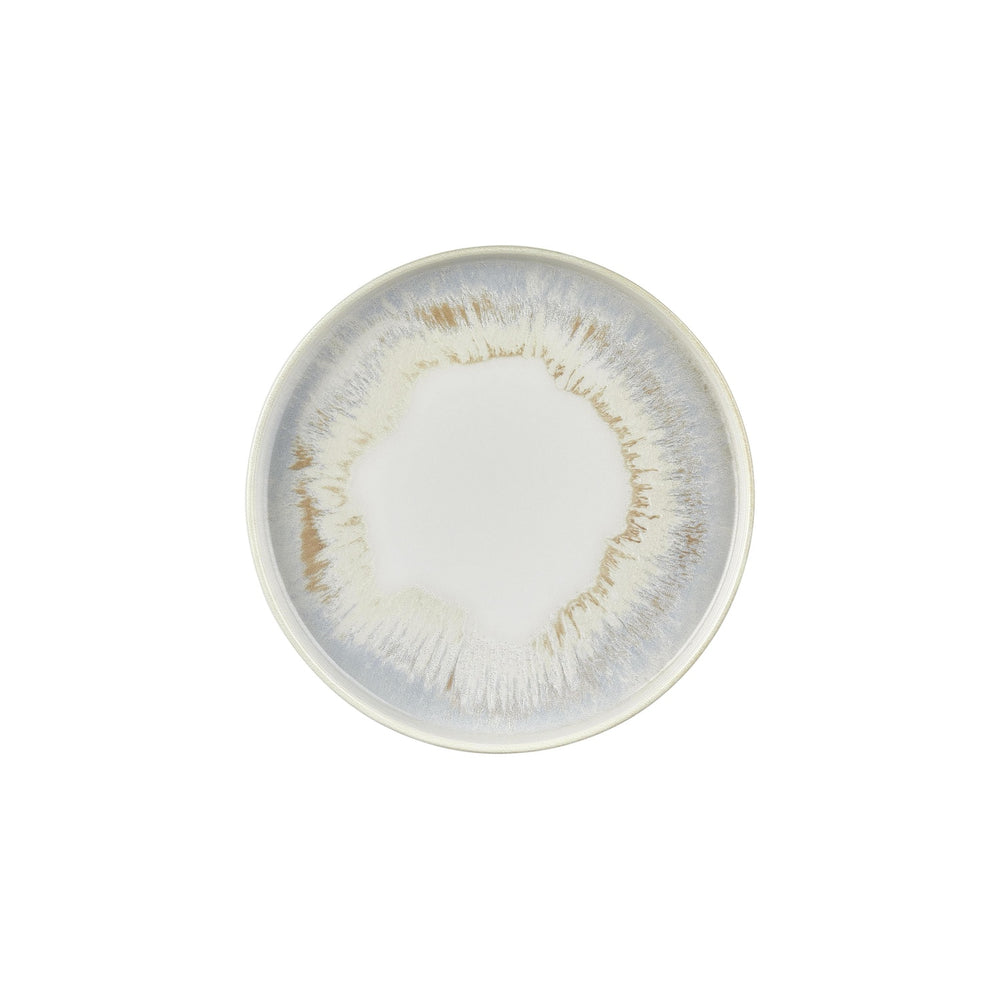 Wave dia.10.75" Round Blue Vitrified Plate