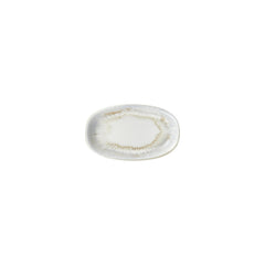 Wave 7.5" x 4.25" x h:0" Oval Blue Vitrified Platter