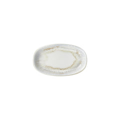 Wave 9.5" x 5.75" x h:0" Oval Blue Vitrified Platter