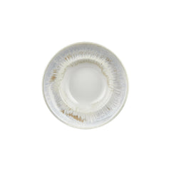 Wave dia.10.75" h:0" 17 oz. Round Blue Vitrified Deep Plate