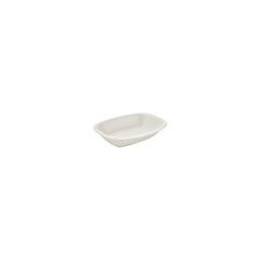 Gourmet 4.75" x 3.25" x h:0" Rectangular Warm White Vitrified Deep Plate