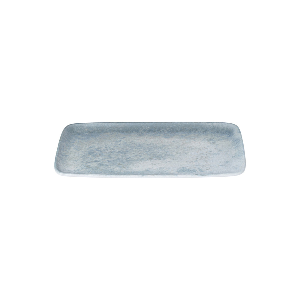 Artemis 13.25" x 6.25" x h:0.75" Rectangular Decorated Vitrified Platter