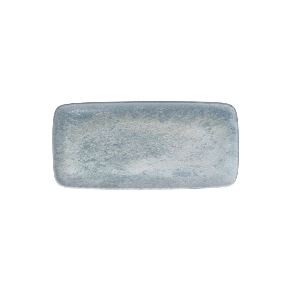 Artemis 13.25" x 6.25" x h:0.75" Rectangular Decorated Vitrified Platter