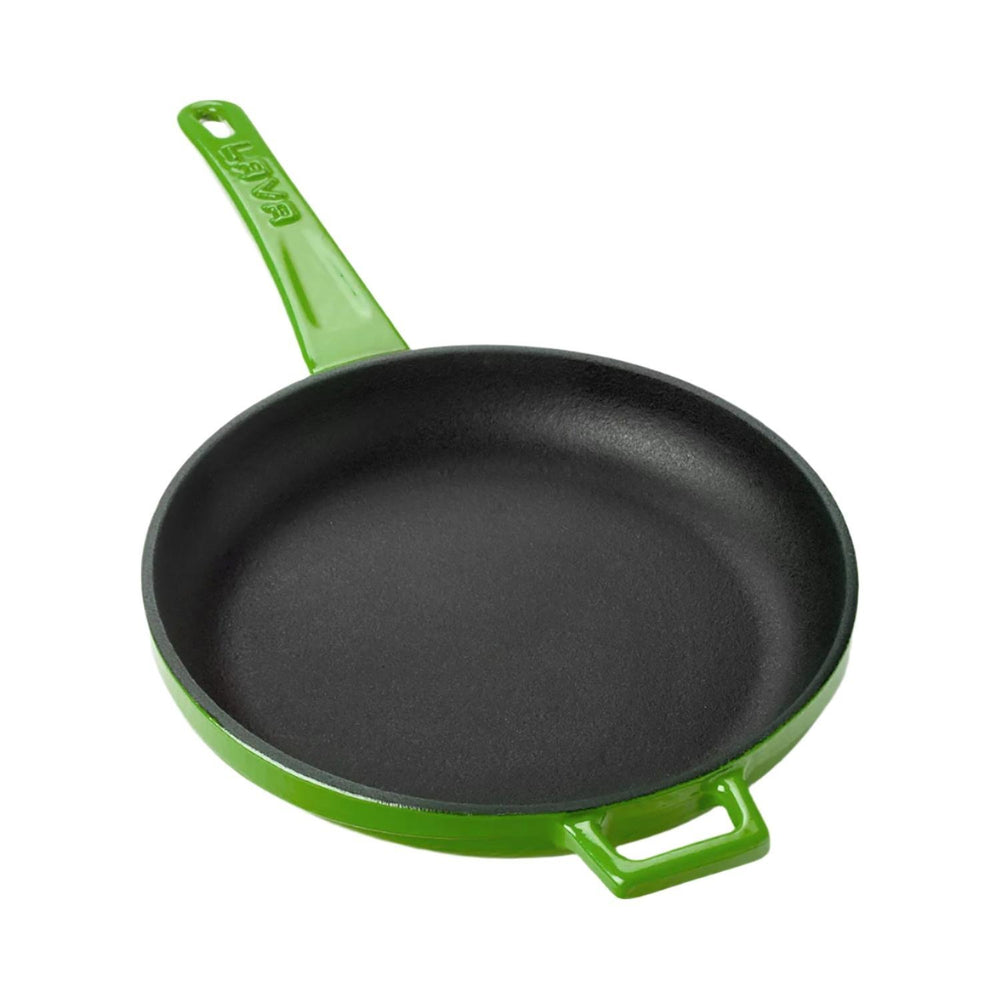 Turgla Cast Iron dia.7.75" h:1" Round Green Cast Iron Pan