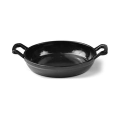 Turgla Cast Iron dia.6.25" h:1" Round Black Cast Iron Pan