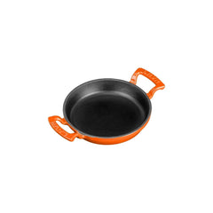Turgla Cast Iron dia.6.25" h:1" Round Orange Cast Iron Pan