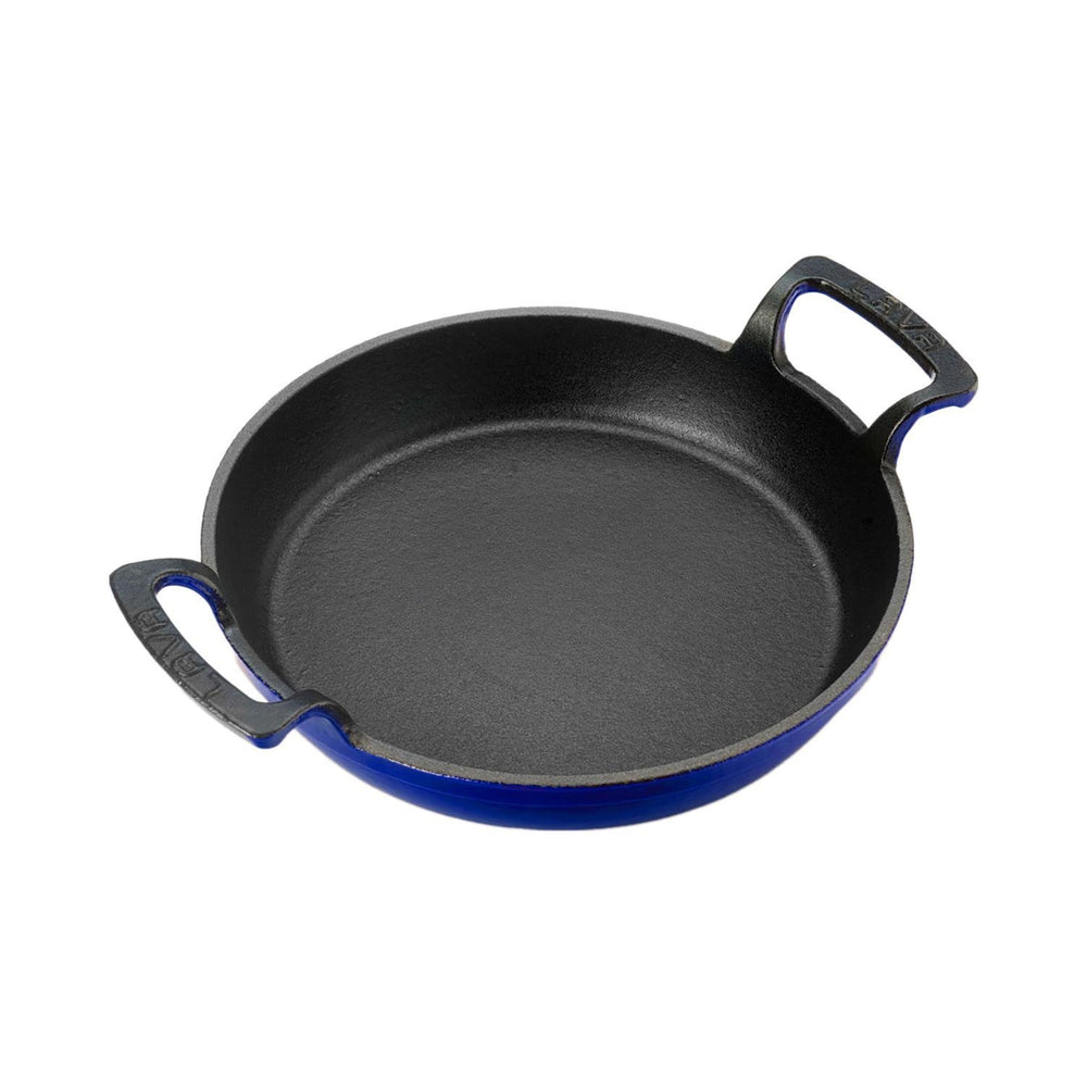 Turgla Cast Iron dia.7.75" h:1" Round Blue Cast Iron Pan