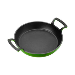 Turgla Cast Iron dia.7.75" h:1" Round Green Cast Iron Pan
