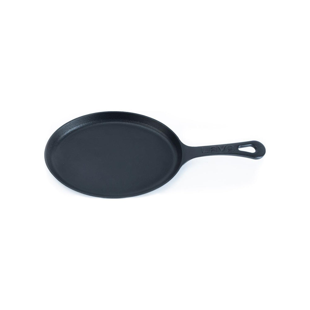 Turgla Cast Iron 9.25" x 7" x h:1" Oval Black Cast Iron Pan