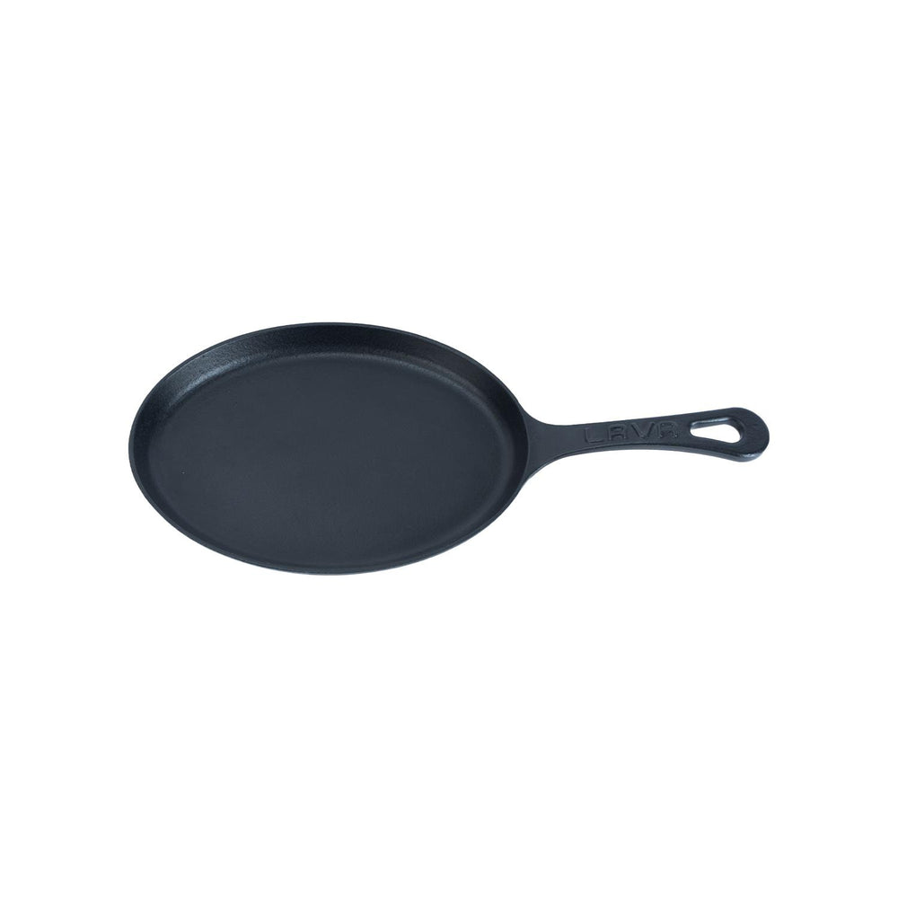 Turgla Cast Iron 9.25" x 7" x h:1" Oval Black Cast Iron Pan
