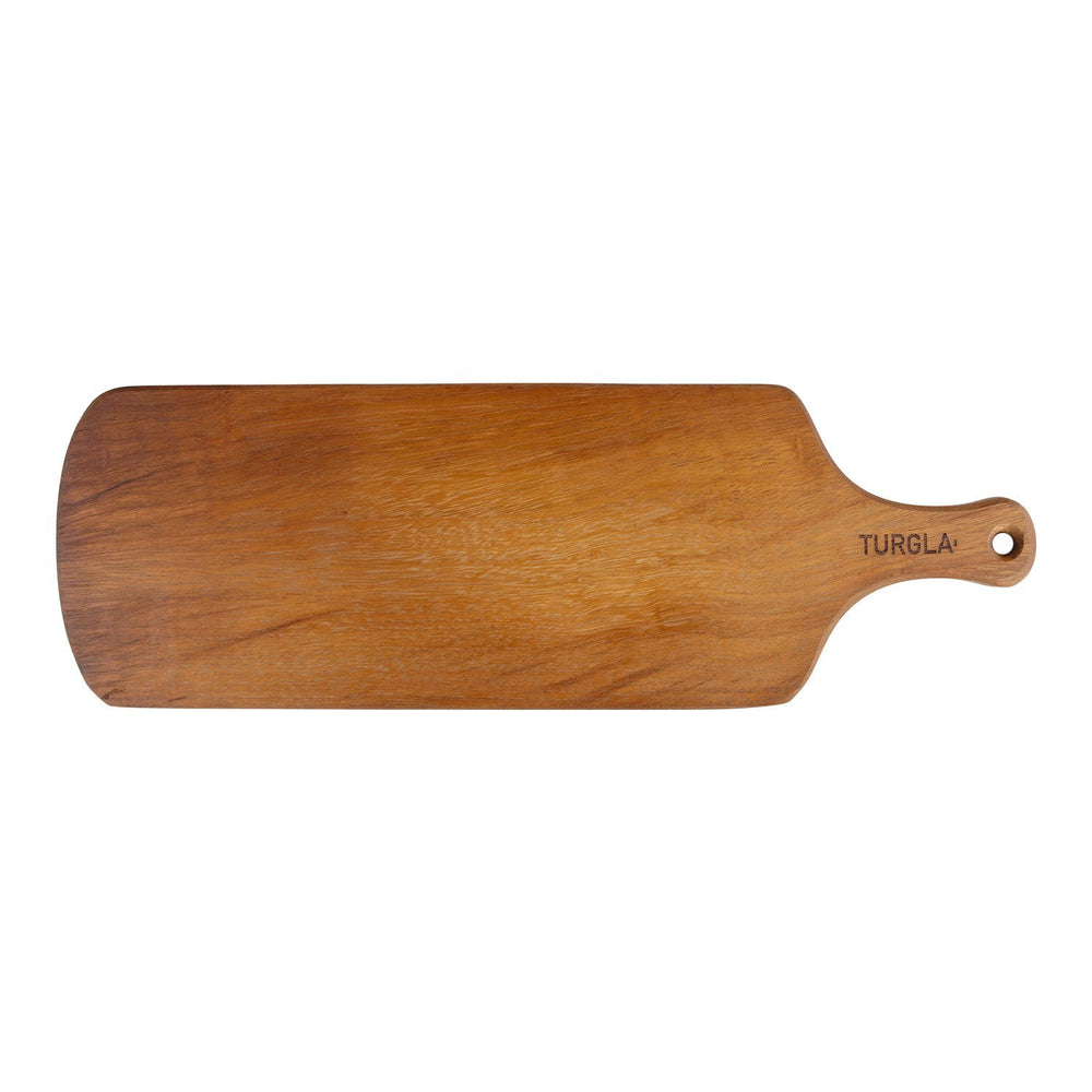 Turgla Wood 22" x 7" Rectangular Brown Wood Serving