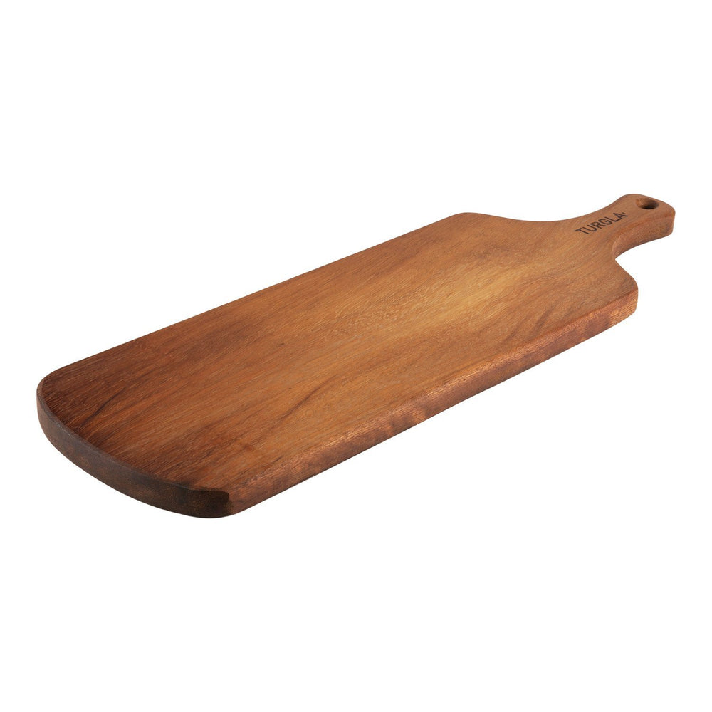 Turgla Wood 22" x 7" Rectangular Brown Wood Serving