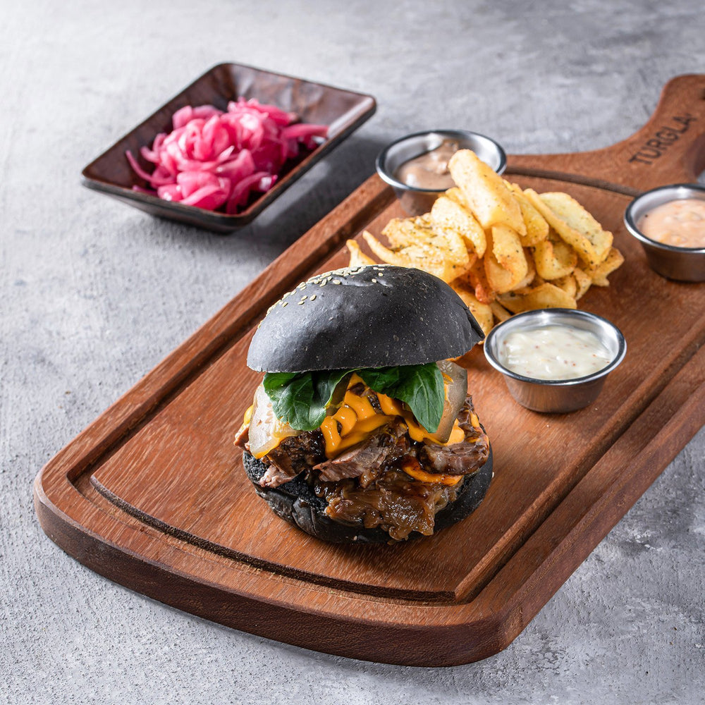 Turgla Wood 19" x 9" Rectangular Brown Wood Serving