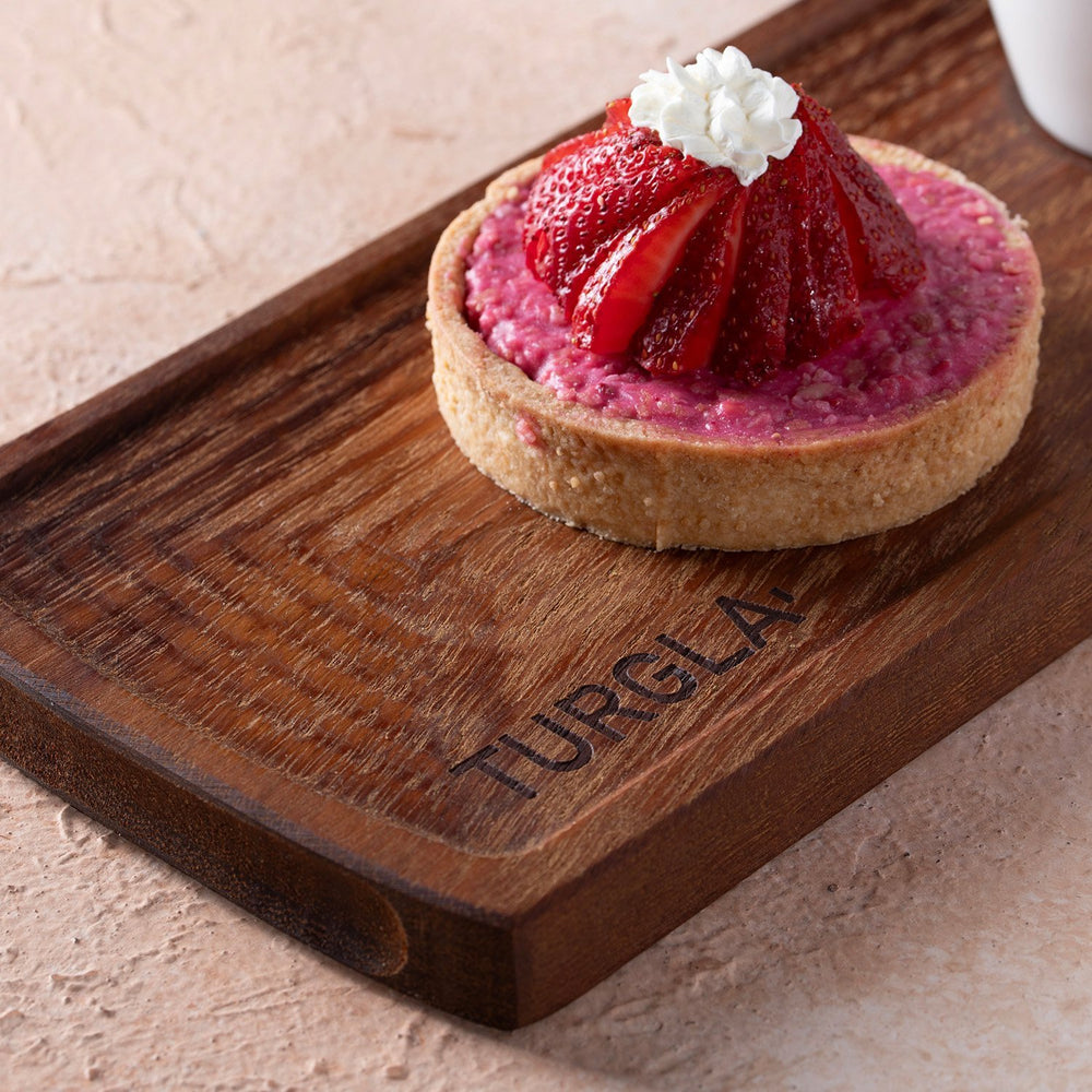 Turgla Wood 13.75" x 6" Rectangular Brown Wood Serving