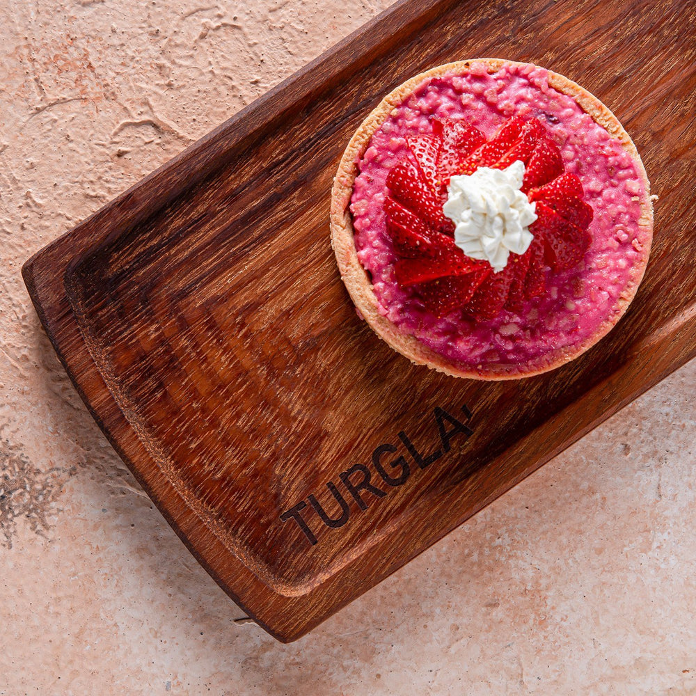 Turgla Wood 13.75" x 6" Rectangular Brown Wood Serving