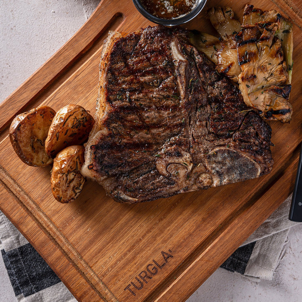 Turgla Wood 12" x 9" Rectangular Brown Wood Serving