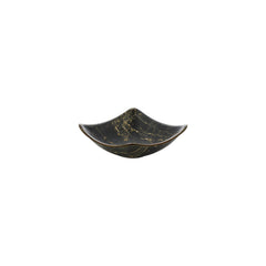 Turgla EcoGrain 4.75" x 4.75" x h:1.5" 7 oz. Square Black Composite Bowl