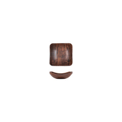 Turgla EcoGrain 4.75" x 4.75" x h:1.5" 7 oz. Square Brown Composite Bowl
