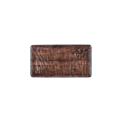 Turgla EcoGrain 12.75" x 7" Rectangular Brown Composite Plate