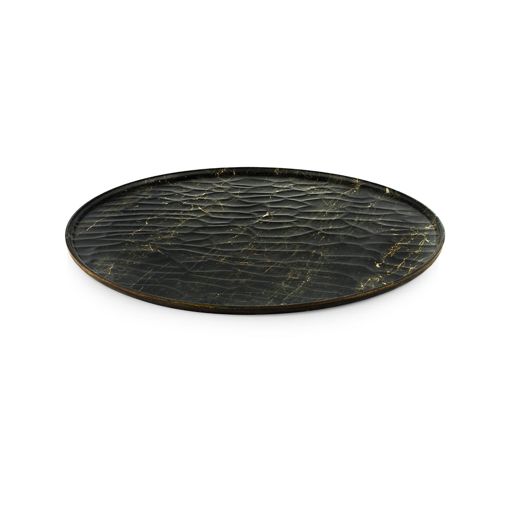 Turgla EcoGrain dia.13.75" Round Black Composite Plate