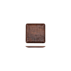 Turgla EcoGrain 7" x 7" Square Brown Composite Plate