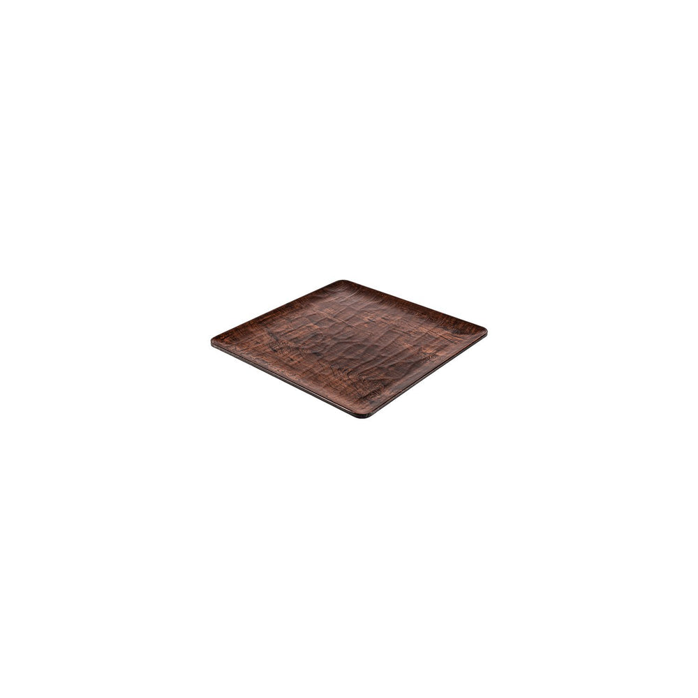 Turgla EcoGrain 7" x 7" Square Brown Composite Plate
