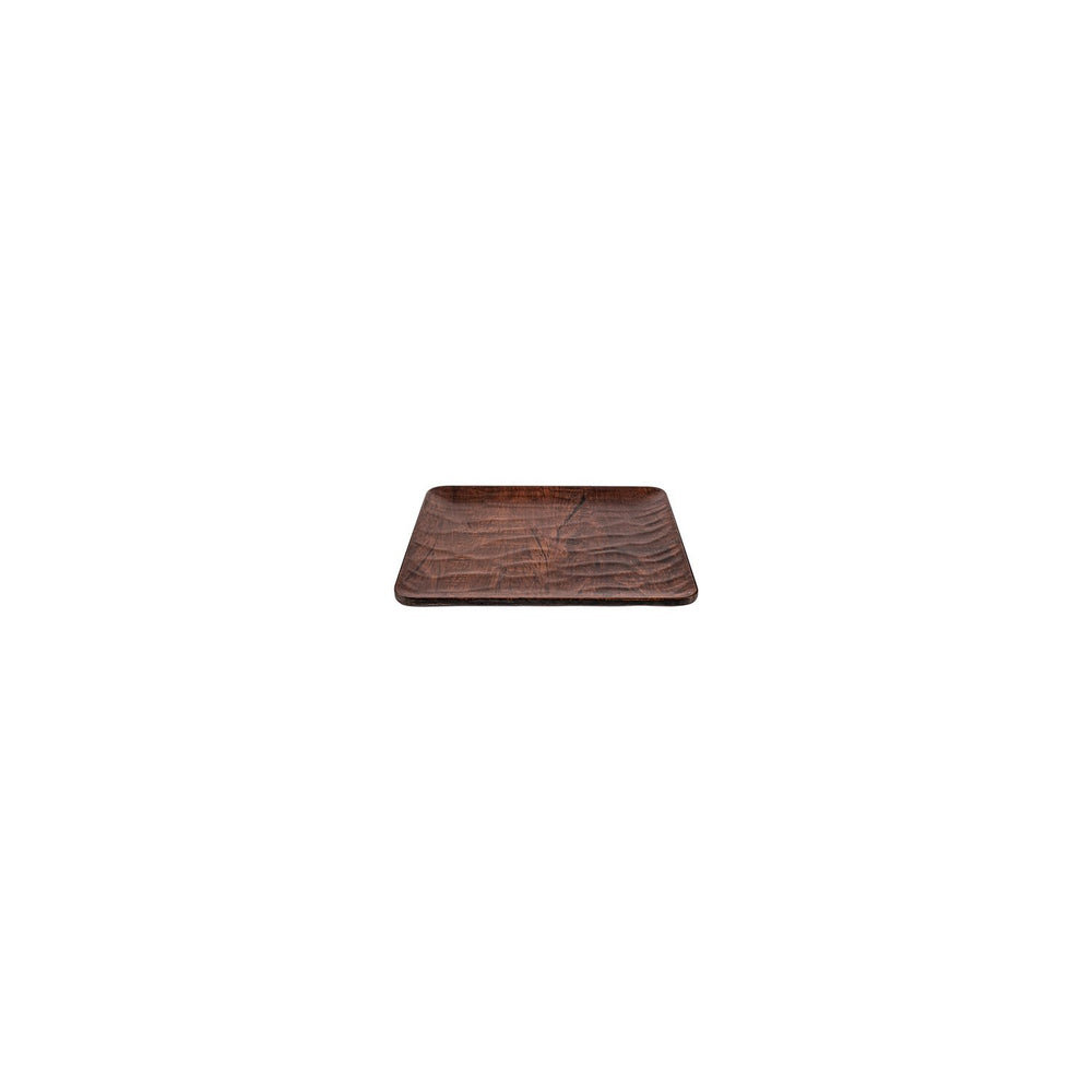Turgla EcoGrain 7" x 7" Square Brown Composite Plate