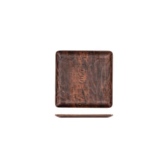 Turgla EcoGrain 8.75" x 8.75" Square Brown Composite Plate